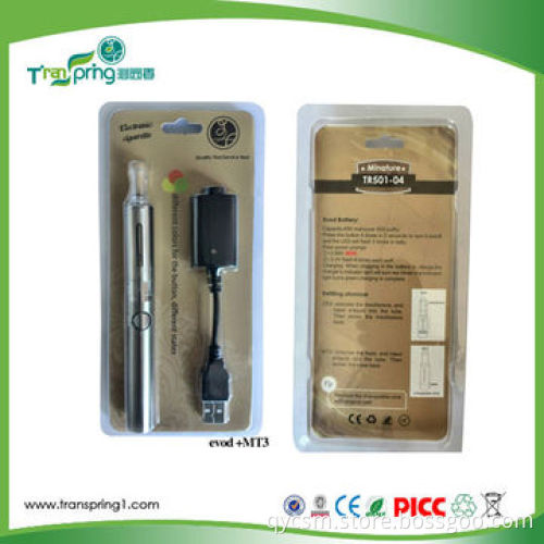 Evod Kit with MT3 Cartomizer Blister Pack, 84mm Length, 650mAh Capacity, 1.8-2.4 Ohms Resistance